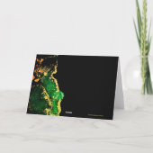 Green Black Hartelijk dank Bedankkaart (Achterkant)