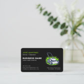 Green Black Landscaping and Lawn Services Visitekaartje (Staand voorkant)