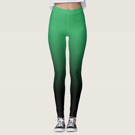 Green Black Ombre Leggings (Voorkant)