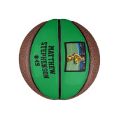 Green Black Photo Basketball Ball Basketbal (Verticaal)