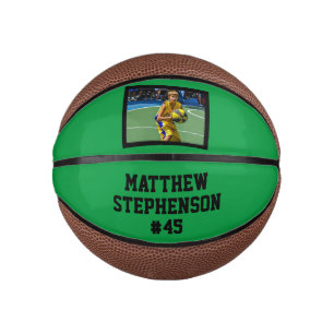 Green Black Photo Basketball Ball Basketbal