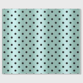 Green Black Spot ELEGANT BIRTHDAY WEDDING WRAP Cadeaupapier (Vlak)