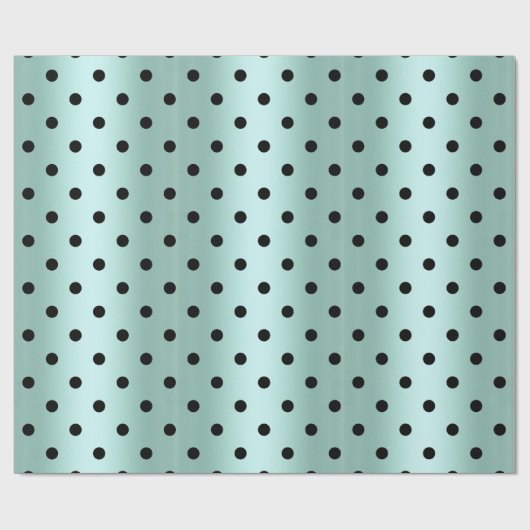 Green Black Spot ELEGANT BIRTHDAY WEDDING WRAP Cadeaupapier (Vlak)