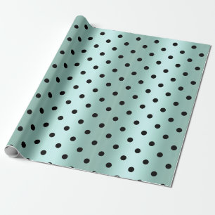 Green Black Spot ELEGANT BIRTHDAY WEDDING WRAP Cadeaupapier