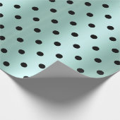 Green Black Spot ELEGANT BIRTHDAY WEDDING WRAP Cadeaupapier (Hoek)