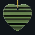 Green Black Stripes Pattern Keramisch Ornament<br><div class="desc">Green Black Stripes Pattern Ceramic Ornament</div>