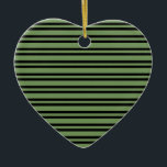 Green Black Stripes Pattern Keramisch Ornament<br><div class="desc">Green Black Stripes Pattern Ceramic Ornament</div>