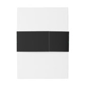 Green Black Swirl Wedding Uitnodigingen Wikkel (Achterkant Voorbeeld)