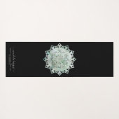 Green black two sided Mandala Yogamat (Achterkant (horizontaal))