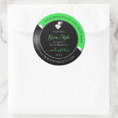 Green Black Wavy Silver Cute Hearts Product Labels (Tas)