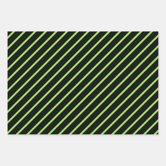 Green, Black & White Inpakpapier Vel (Voorkant 2)