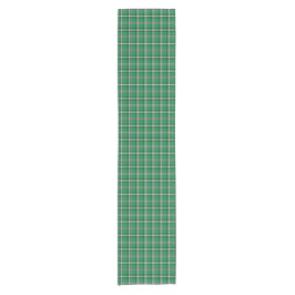 Green Black White Plaid Classic Table Runner Korte Tafelloper