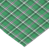 Green Black White Plaid Classic Table Runner Korte Tafelloper (Hoek)