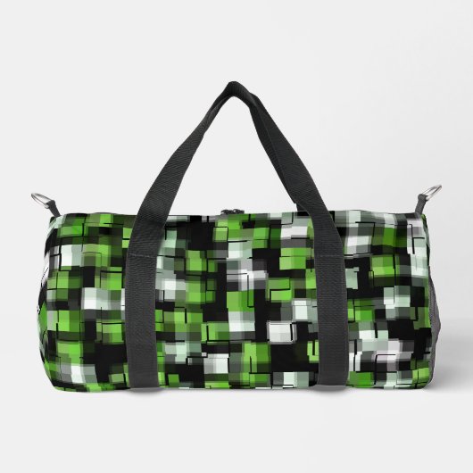 Green Black White Trendy Pattern Plunjezak (Voorkant)