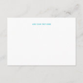 Green Blauwgroen Blue Tree of Life Bat Mitzvah Rec Informatiekaartje (Achterkant)