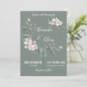 Green Bliss Invitation Bedankkaart (Staand voorkant)