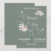 Green Bliss Invitation Bedankkaart (Voorkant / Achterkant)