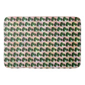 Green Block Art Lawn Bowls Pattern Badmat (Voorkant)