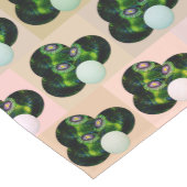 Green Block Art Lawn Bowls Pattern, Table Runner Korte Tafelloper (Hoek)