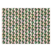 Green Block Art Lawn Bowls Pattern, Tablecloth Tafelkleed (Voorkant (Horizontaal))