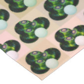 Green Block Art Lawn Bowls Pattern, Tablecloth Tafelkleed (Gekanteld)