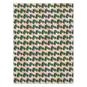 Green Block Art Lawn Bowls Pattern, Tablecloth Tafelkleed (Voorkant)
