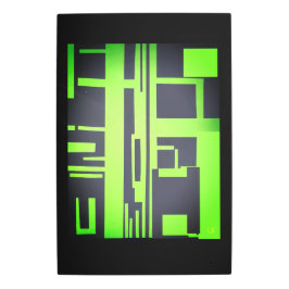 Green Blockade Stretched Canvas Print