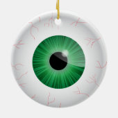 Green Bloodshot Eyeball Ornament (Achterkant)
