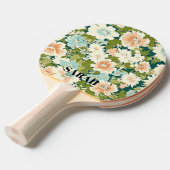 Green Bloom Ping Pong Paddle Tafeltennisbatje (Voorkant Gekanteld)