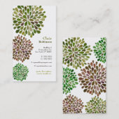 Green Blossom Burst Neutraal Visitekaartje (Voorkant / Achterkant)