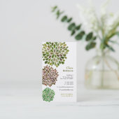 Green Blossom Burst Neutraal Visitekaartje (Staand voorkant)