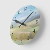 Green Blue Abstract landschap 475 Ronde Klok (Hoek)