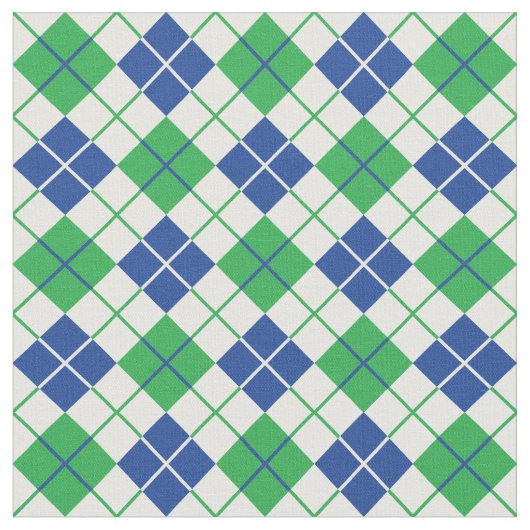 Green-Blue Argyle Stof (Close Up)