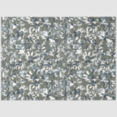 Green Blue Blooms Floral Pattern Tissuepapier (Voorkant)