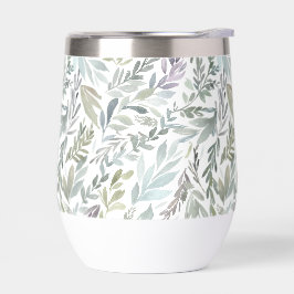 Green Blue Botanical Watercolor