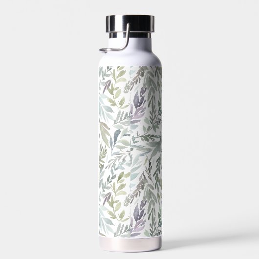 Green Blue Botanical Watercolor Waterfles (Rechts)