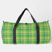 Green Blue Checker Abstract Pattern Large Plunjezak (Achterkant)