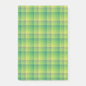 Green Blue Checker Abstract Pattern Post-it® Notes (Voorkant)