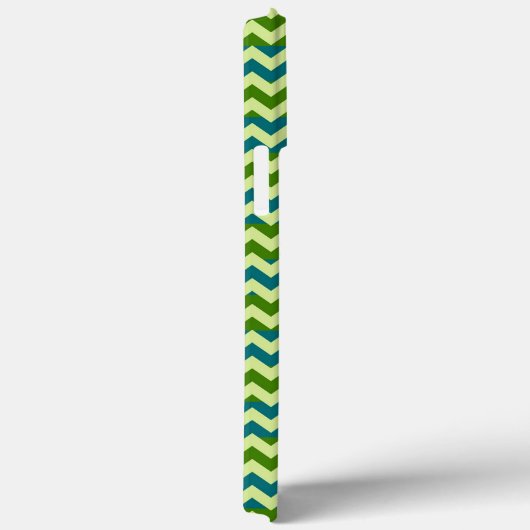 Green Blue Chevron Zigzag Case-Mate iPhone Case (Achterkant / Rechts)
