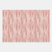 Green & Blue Christmas Trees Red Stripes Inpakpapier Vel (Voorkant 3)