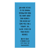 Green Blue Diamond Echo General Business Sjabloon Reclamekaart (Achterkant)