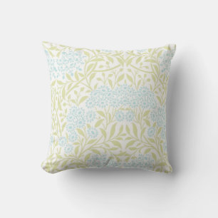 Green Blue Floral Damask Pattern Kussen