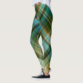 Green Blue Geometric Leggings (Links)