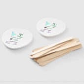 Green blue gitter clean mop add name address q r b handwaaier (Niet-gemonteerd)