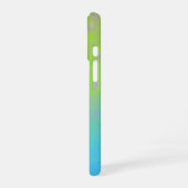 Green Blue Gradient Minimal iPhone 16 Hoesje (Linkerkant)