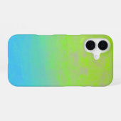 Green Blue Gradient Minimal iPhone 16 Hoesje (Achterkant horizontaal)