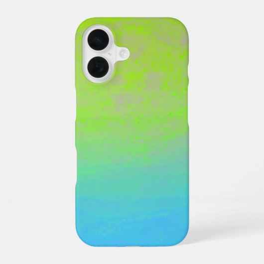 Green Blue Gradient Minimal iPhone 16 Hoesje (Achterkant)