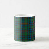 Green Blue Orange Plaid Tartan Koffiemok (Center)