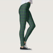 Green Blue Orange Plaid Tartan Leggings (Rechts)