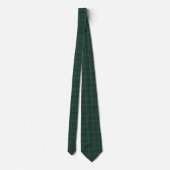 Green Blue Orange Plaid Tartan Neck Tie Stropdas (Achterkant)